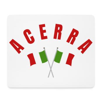 Acerra a franchi les drapeaux italiens - Tapis de souris (format paysage) - blanc - Devant