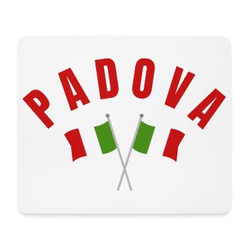 Padoue a franchi les drapeaux italiens - Tapis de souris (format paysage) - blanc - Devant
