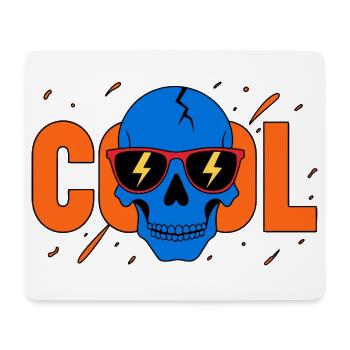 Cool Skull Flash Sunglasses - Mouse Pad (horizontal) - white - Front