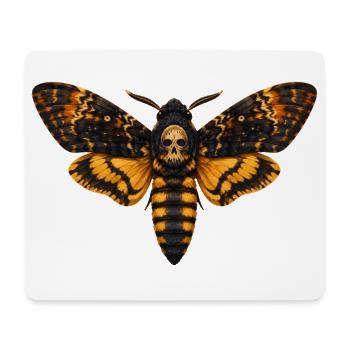 Tête de la mort Papillon Acherontia atropos - Tapis de souris (format paysage) - blanc - Devant