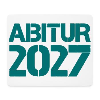 Abitur 2027 Jahrgangs-Design - Mousepad (Querformat) - Weiß - Vorne