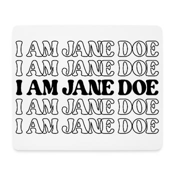 I AM JANE DOE Stand With Women Support-Muster - Mousepad (Querformat) - Weiß - Vorne