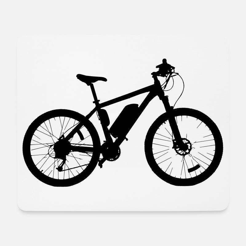 E-Bike - Mousepad (Querformat) - Weiß