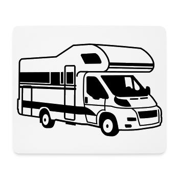 wohnmobil - Tapis de souris (format paysage) - blanc - Devant