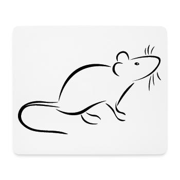 Ratte und Maus - halten zahme Ratten oder Mäuse - Mousepad (Querformat) - Weiß - Vorne