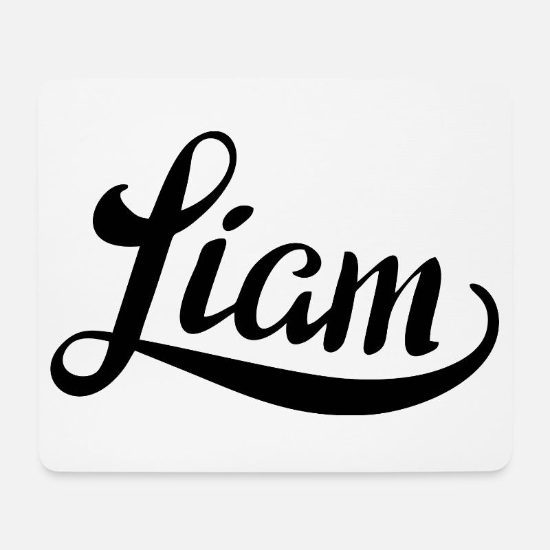 Name Liam - Mousepad (Querformat) - Weiß