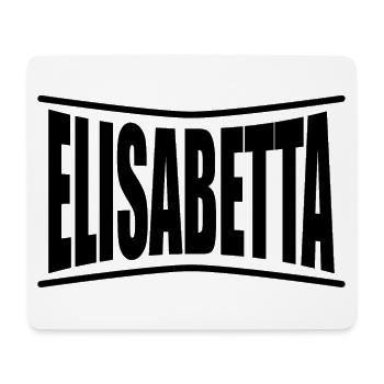 Elisabetta t shirt idée cadeau - Tapis de souris (format paysage) - blanc - Devant