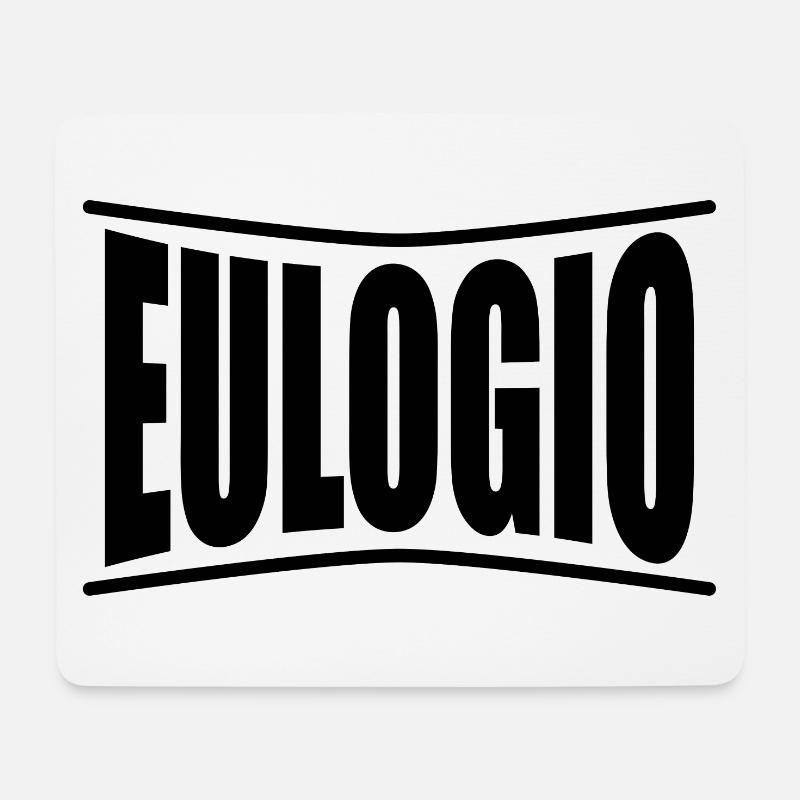 T-Shirt Eulogio T-Shirt Geschenkidee - Mousepad (Querformat) - Weiß