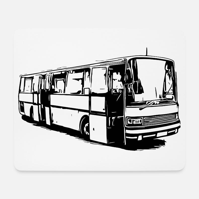 Setra Bus Setra S215 UL - Mousepad (Querformat) - Weiß