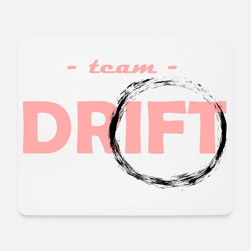 Team Drift Rose - Mousepad (Querformat) - Weiß