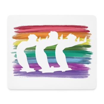 Artistic Swim Team Synchronschwimmen - Mousepad (Querformat) - Weiß - Vorne