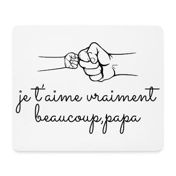 Trousse de Toilette Personnalisée Papa - Tapis de souris (format paysage) - blanc - Devant