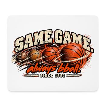 Basketball - Mousepad (Querformat) - Weiß - Vorne