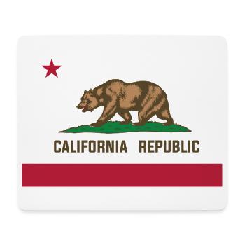 California Republic Flagge Bär Kalifornien USA - Mousepad (Querformat) - Weiß - Vorne