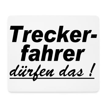 Traktor , Trecker , Trecker , Treckerfahrer(25) - Mousepad (Querformat) - Weiß - Vorne