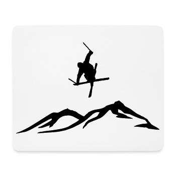 Ski freestyle - Mouse Pad (horizontal) - white - Front