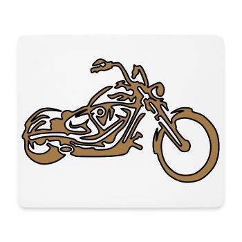 Custom – Chopper Gold Edition - Mousepad (Querformat) - Weiß - Vorne