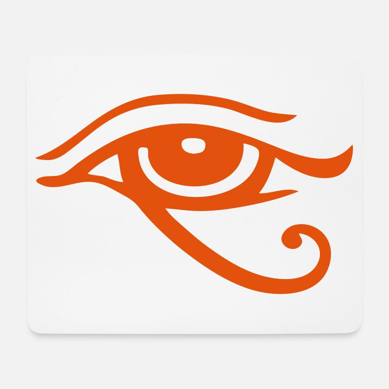Horusauge Ornament - Mousepad (Querformat) - Weiß