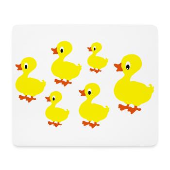 enten - Mousepad (Querformat) - Weiß - Vorne