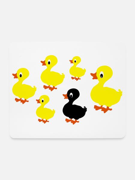 enten - Mousepad (Querformat) - Weiß