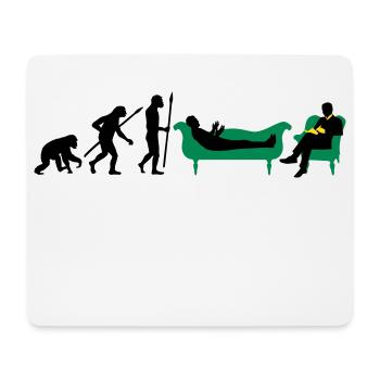 evolution_therapeut_psychologe_11_2016_b - Mousepad (Querformat) - Weiß - Vorne