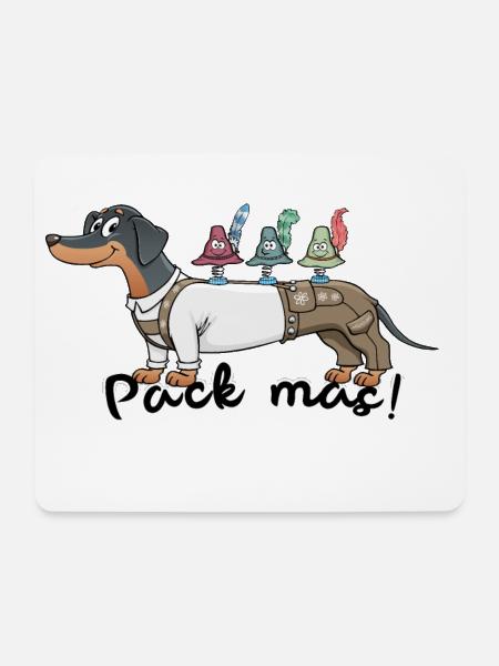 Huadling | Pack mas! - Mousepad (Querformat) - Weiß