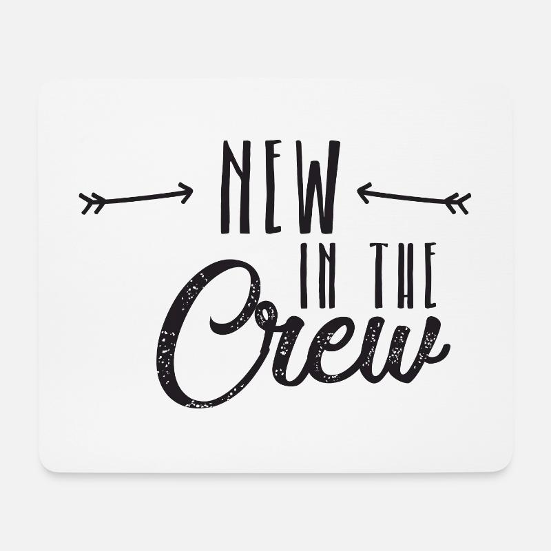 new in the crew - Mouse Pad (horizontal) - white