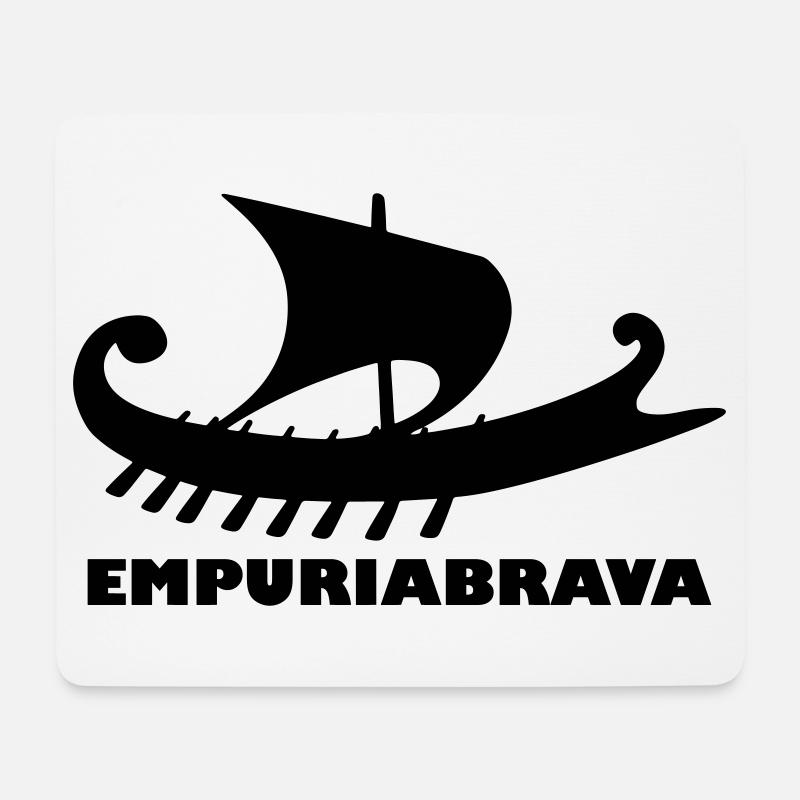 Schiff Empuriabrava - Mousepad (Querformat) - Weiß