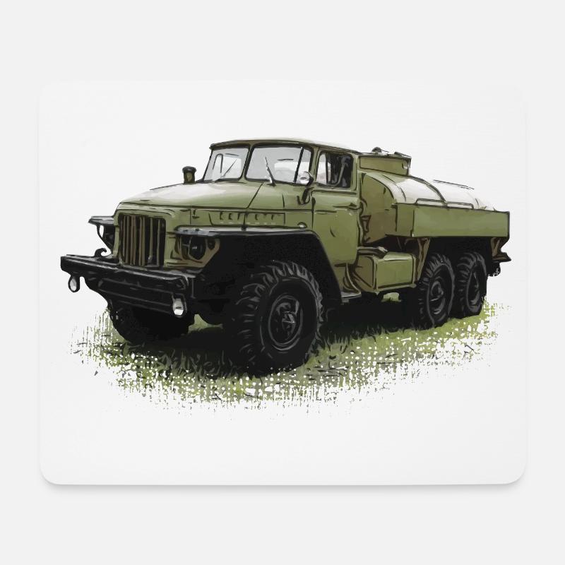 Ural 375 - Tankwagen - Mousepad (Querformat) - Weiß