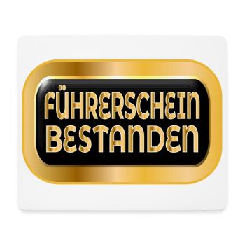 FÜHRERSCHEIN BESTANDEN - GLÜCKWUNSCH AUTOFAHREN - Mousepad (Querformat) - Weiß - Vorne