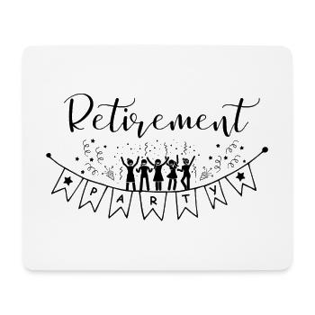 Bonne fête de départ à la retraite Bonjour la pension. - Tapis de souris (format paysage) - blanc - Devant