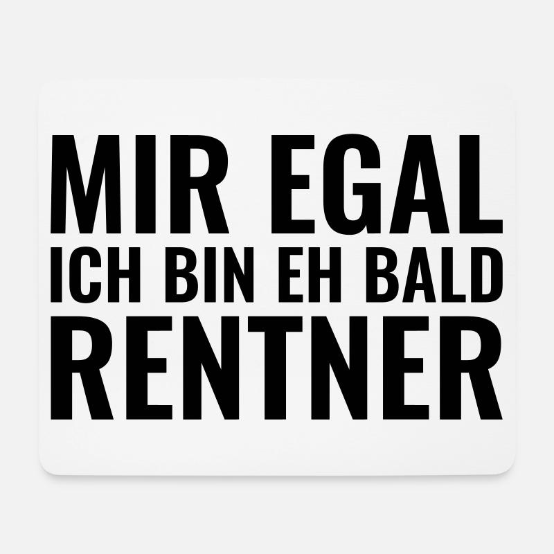 Rentner - Mousepad (Querformat) - Weiß