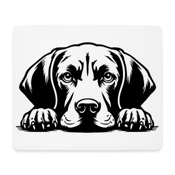 Magyar Vizsla Kopf mit Pfoten - Mousepad (Querformat) - Weiß - Vorne