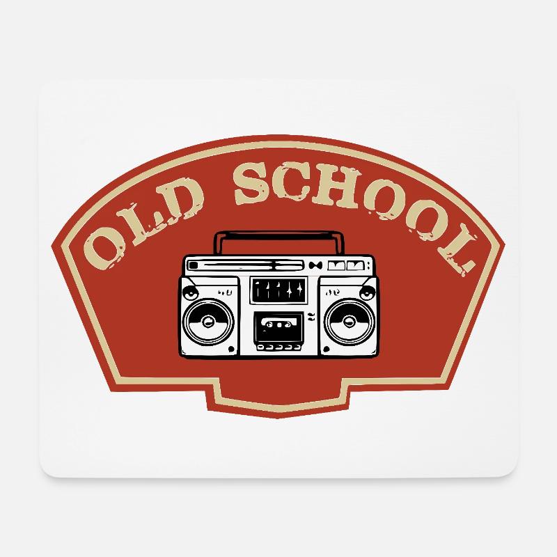 Old school - Mouse Pad (horizontal) - white