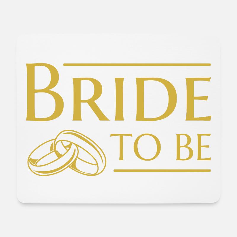 Braut Hochzeit Verlobte - Mousepad (Querformat) - Weiß