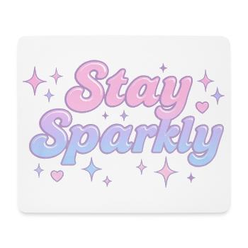 Stay Sparkly / Y2K Design - Mouse Pad (horizontal) - white - Front