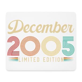 20 Year Anniversary Gift Born December 2005 - Mouse Pad (horizontal) - white - Front