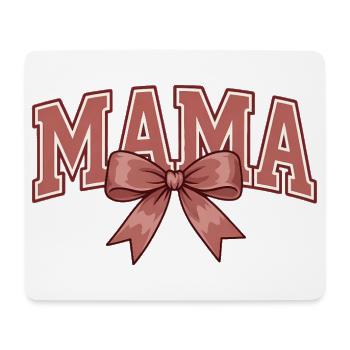Mom Bow – Un design statement de maman mignon - Tapis de souris (format paysage) - blanc - Devant
