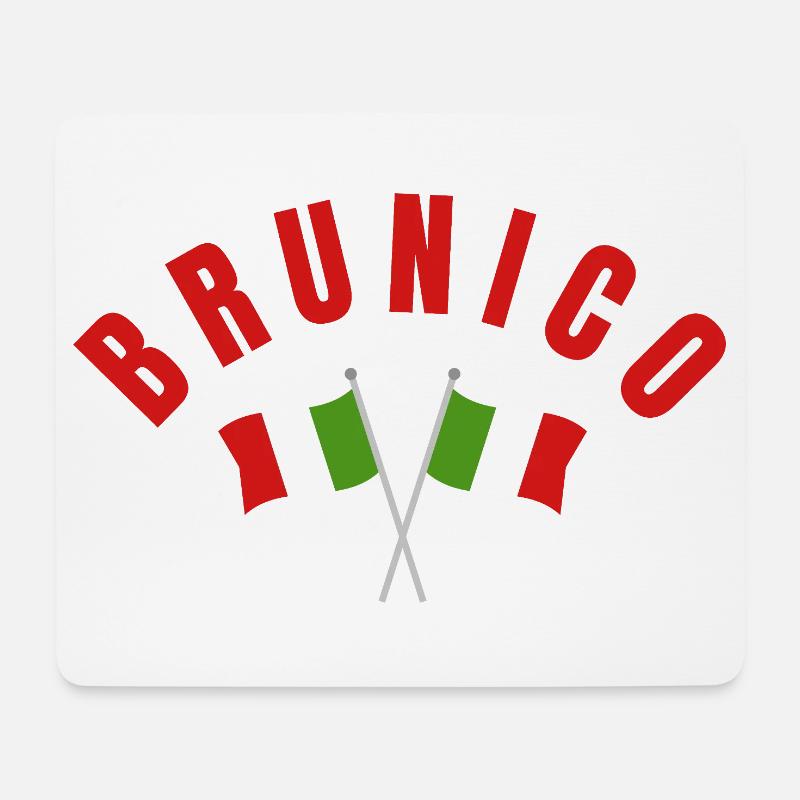 Brunico a franchi les drapeaux italiens - Tapis de souris (format paysage) - blanc