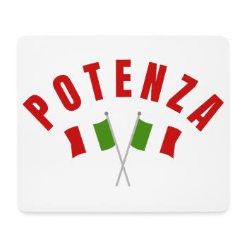 Potenza Italian Flags Emblem - Mouse Pad (horizontal) - white - Front