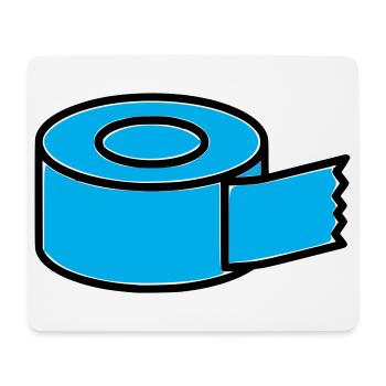 Klebeband Tape Rolle Comic - Mousepad (Querformat) - Weiß - Vorne