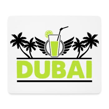 Logo néon de la boisson au citron vert de Dubaï - Tapis de souris (format paysage) - blanc - Devant