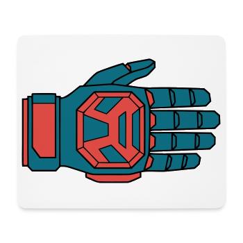 Gants de descente sûrs BMX - Tapis de souris (format paysage) - blanc - Devant