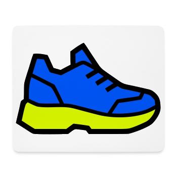 Moderner Laufschuh Sneaker - Mousepad (Querformat) - Weiß - Vorne