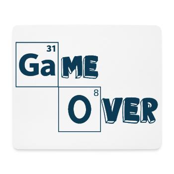 Game over games shirt - Tapis de souris (format paysage) - blanc - Devant