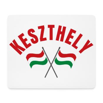 Keszthely Hungarian Flags  - Mouse Pad (horizontal) - white - Front