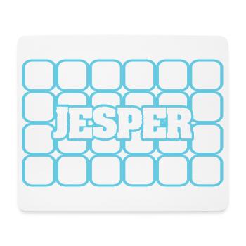 Vorname Jesper - Mousepad (Querformat) - Weiß - Vorne