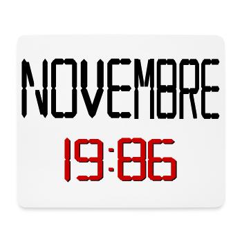 Geburtstag, November 1986 Französisch - Mousepad (Querformat) - Weiß - Vorne