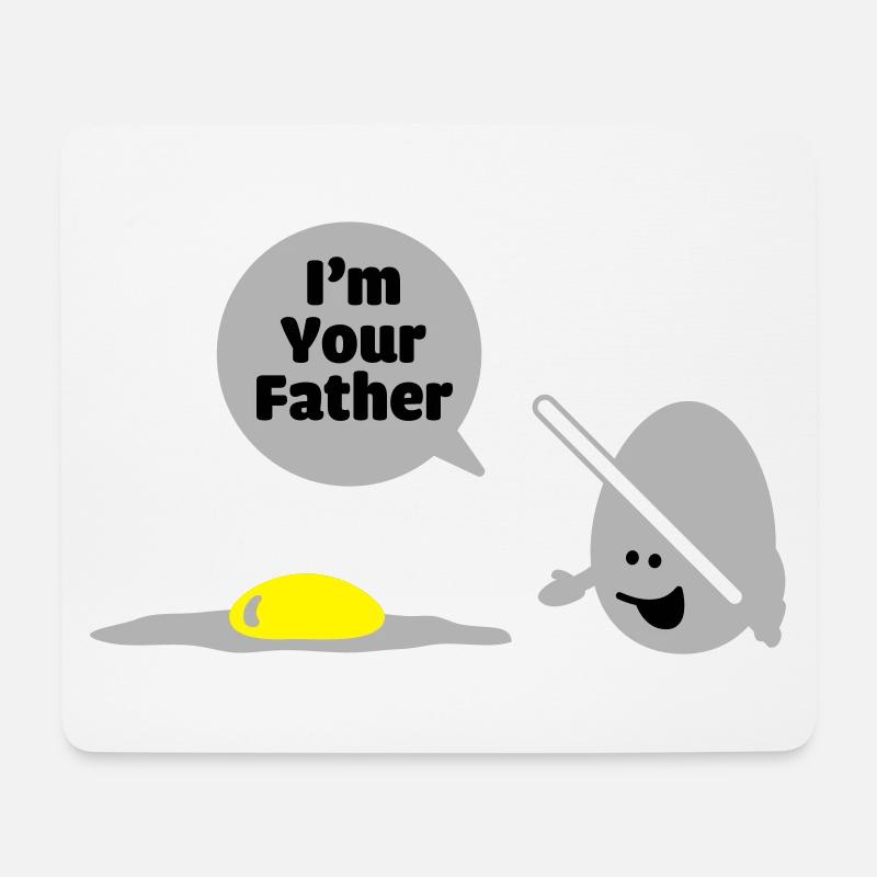 egg vader - Mousepad (Querformat) - Weiß