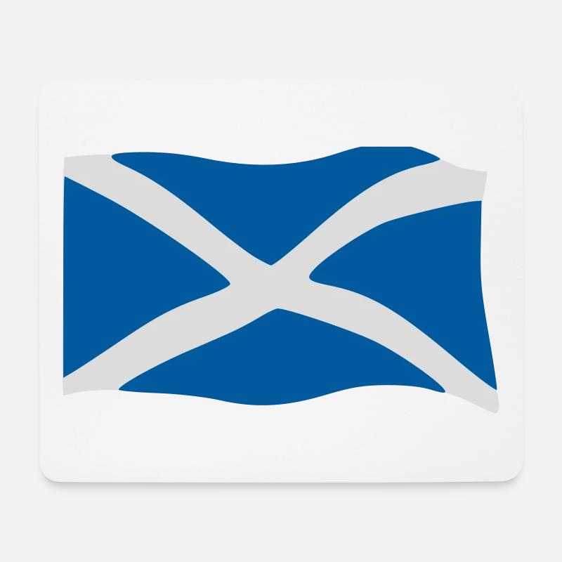 Schottland Fahne - Mousepad (Querformat) - Weiß